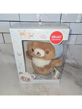 San-X Rilakkuma Clawed Feet with Dino Hat 8" Plush with Magnetic Base New NIB